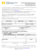 International Health Insurance Waiver Request Form