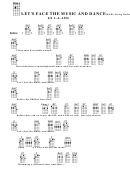 Let's Face The Music And Dance(bar)-irving Berlin Chord Chart