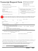 Transcript Request Form - Bemidji State University