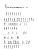 Let's Do It, Let's Fall In Love(bar)-cole Porter Chord Chart