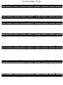 Trombone Scales With Slide Positions