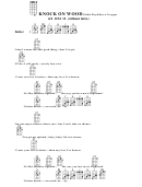 Chord Chart - Eddie Floyd/steve Cropper - Knock On Wood