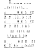 Chord Chart - A Kiss To Build A Dream On Printable pdf