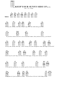 Chord Chart - Keep Your Sunny Side Up(Bar) Printable pdf