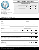 Personal Information Application For Employment