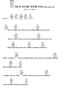 Chord Chart - Jim Gold - Nice To Be With You(Bar) Printable pdf