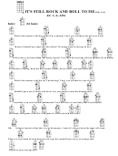 It's Still Rock And Roll To Me-billy Joel Chord Chart