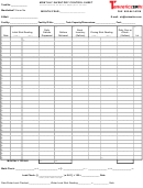 Monthly Inventory Control Sheet