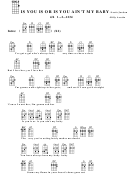Is You Is Or Is You Ain't My Baby-g-louis Jordan Chord Chart