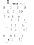 Island In The Sun-Harry Belafonte Chord Chart Printable pdf