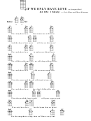 If We Only Have Love - M. Jacques Brel Chord Chart Printable pdf