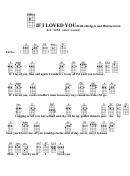 If I Loved You (bar) - Rodgers And Hammerstein Chord Chart
