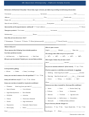 Chiropody Patient Intake Form