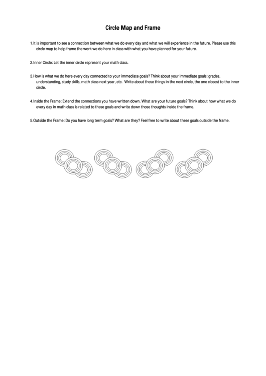 Circle Map And Frame Printable pdf