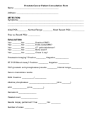 Prostate Cancer Patient Consultation Form