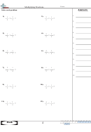 Multiplying Fractions Worksheet With Answer Key