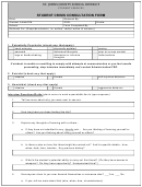 Student Crisis Consultation Form Printable pdf