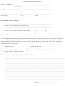 Letter Of Reference Template