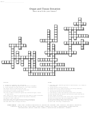 Organ And Tissue Donation Crossword Puzzle Printable pdf