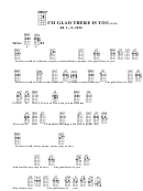 I'm Glad There Is You(bar) Chord Chart