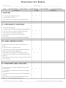 Mock Interview Rubric Form Printable pdf