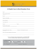 Ui Health Care In Kind Donation Form