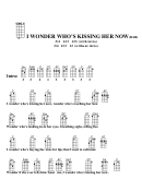 I Wonder Who's Kissing Her Now (bar) Chord Chart