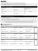 Fillable Form Gr-Ul-Bene-Emp - Metlife Group Term Life Insurance Beneficiary Designation - 2012 Printable pdf