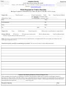 Foia Request Form - Lenawee County Printable pdf