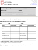 Cost Of Attendance Appeal Form