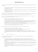 Ap Solubility Set I Worksheet Printable pdf