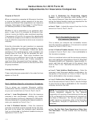 Instructions For 2015 Form 6i: Wisconsin Adjustments For Insurance Companies Printable pdf