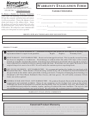 Warranty Evaluation Form