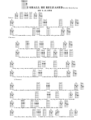 I Shall Be Released (Bar) - Bob Dylan Chord Chart Printable pdf