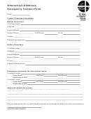Afterschool Childcare Emergency Contact Form
