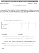 Eagle Scout Attachment To Recommendation Letters Form