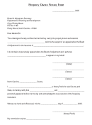 Property Owner Notary Form - City Of Rocky Mount