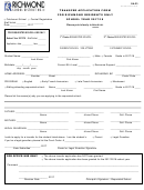 Transfer Application Form For Richmond Residents