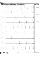 Dividing With A Numberline Worksheet With Answer Key