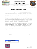 Liability Release Form Police Department