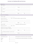 Contract For Wedding Officiant Services Printable pdf