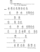 I Get Ideas - Julio Caesar Sanders/dorcas Cochran Chord Chart Printable pdf