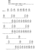 I Fought The Law (Bar) - Sonny Curtis Chord Chart Printable pdf