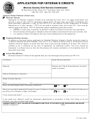 Application For Veterans Credit Monroe County
