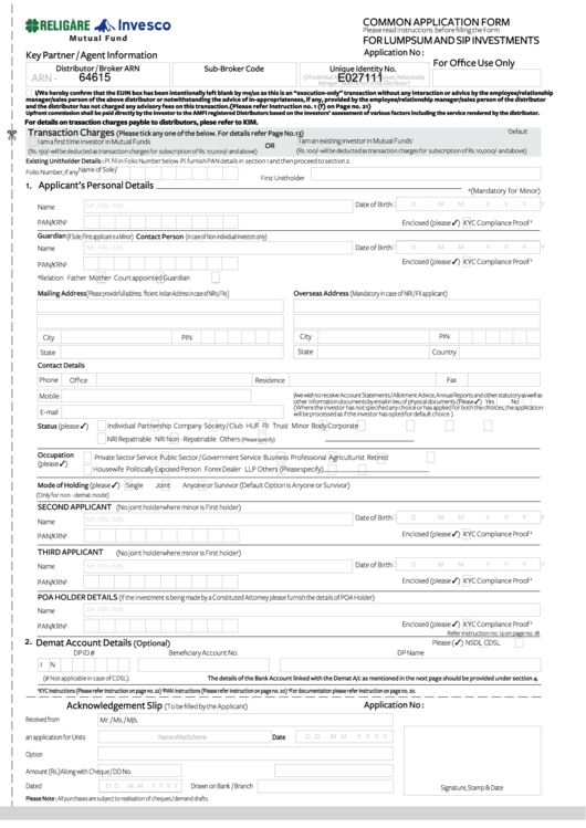 Fillable Common Application Form printable pdf download