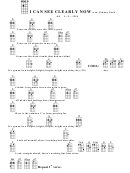 I Can See Clearly Now-D W.m. Johnny Nash Chord Chart Printable pdf