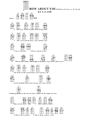 How About You (bar) - M. B. Lane, W. R. Freed Chord Chart