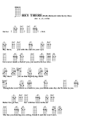Hey There (Bar) - Richard Adler/jerry Ross Chord Chart Printable pdf