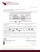 Transcript Letter Of Good Standing Request Form