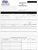 Application For Employment - Shilo Inns